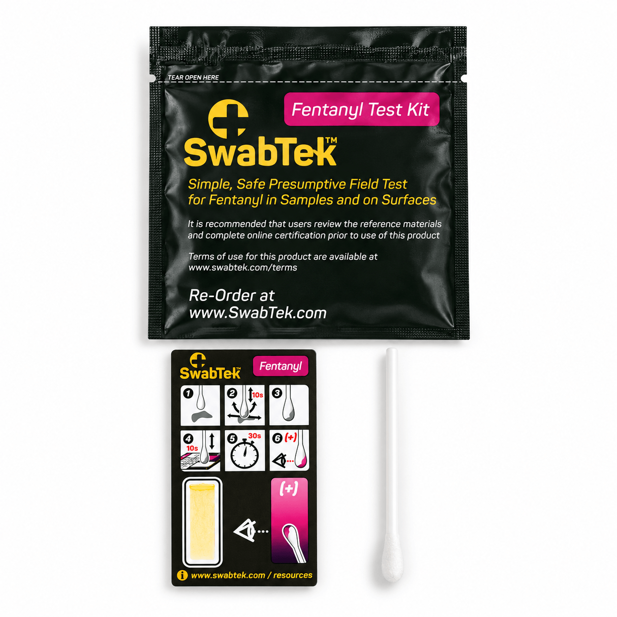 SwabTek Fentanyl+ kit packaging