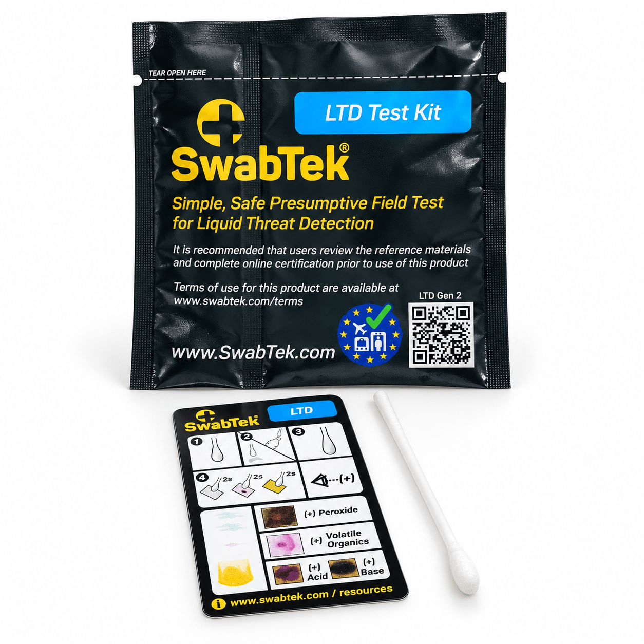 SwabTek Liquid Explosives kit packaging