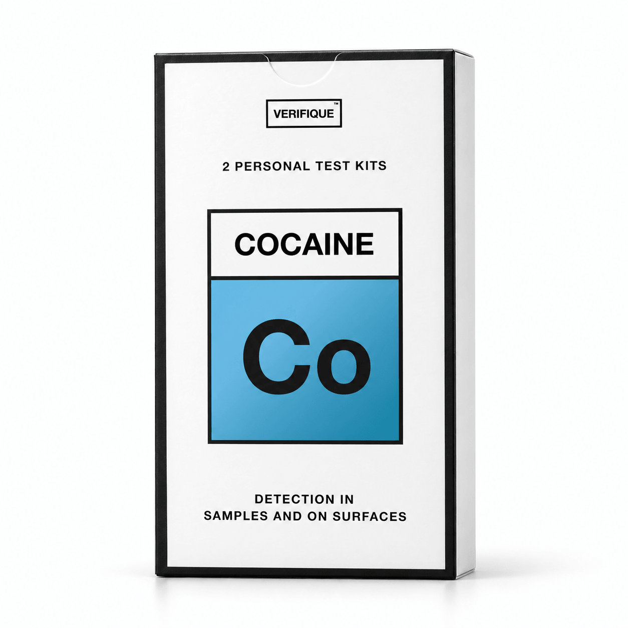 Verifique Cocaine kit packaging